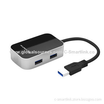 2-in-1 USB3.0 Hubs with 3 Hubs Port and 1 Ethernet Port, Speed of 5Gbps, 100/1,000Mbps